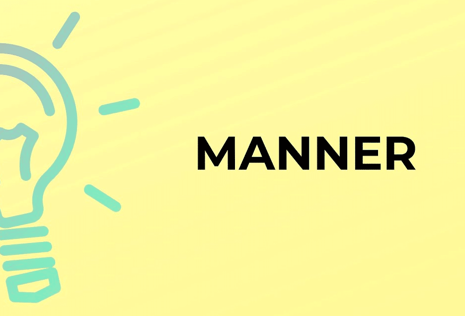 معنى وترجمة manner بالانجليزي
