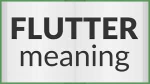 معنى Flutter بالانجليزي والعربي مع الأمثلة