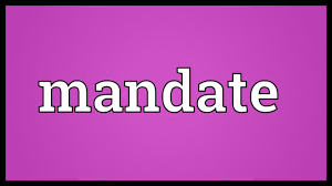 معني mandate بالانجليزي وترجمتها بالعربي