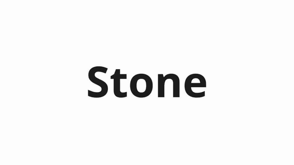 معني كلمة stone بالانجليزي