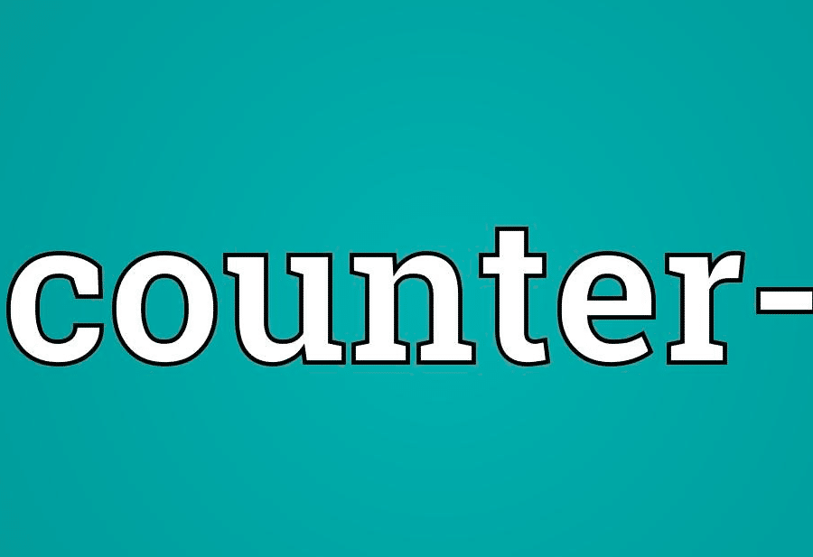 معنى كلمة counter بالعربي والانجليزي