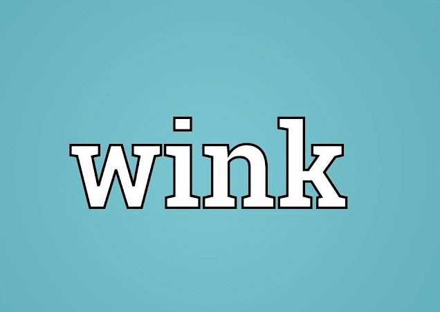 معنى wink بالانجليزي