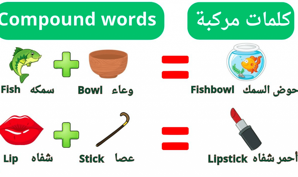 كلمات مركبة باللغة الانجليزية
