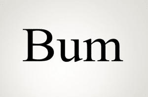 معني Bum بالانجليزي والعربي