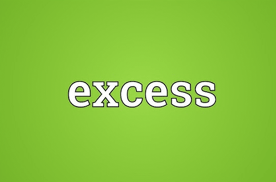 معنى Excess بالانجليزي