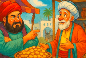 قصة جحا مع التاجر مضحكة جدا مترجمة باللغة الانجليزية