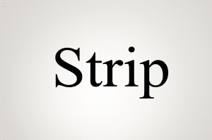 معنى كلمة strip بالانجليزي والعربي