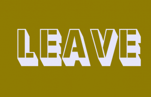 مصطلحات الفعل leave بالانجليزي مع الامثلة